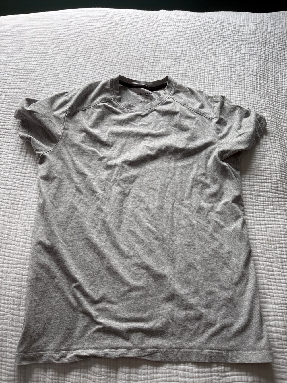 Kenneth Cole Men's Short Sleeve Crew Tee - Light Gray